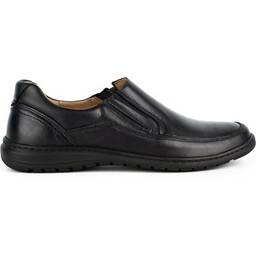 Buty męskie wsuwane skórzane 0115W czarne