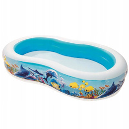 Bestway, basen dziecięcy, pompowany, owalny, Play Pool, 262x157x46cm