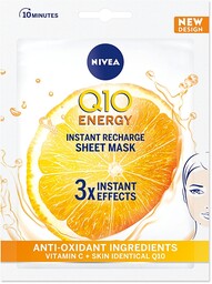 Chusteczkowa maska na twarz Nivea Q10+Vitamin C Anti