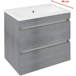 Sapho EZ592-1111 EZARA szafka pod umywalkę 58x54x39cm dąb