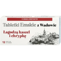 Tabletki Emskie z Wadowic, 12 pastylek do ssania