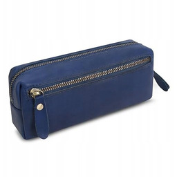 PIÓRNIK SKÓRZANY DUŻA POJEMNOŚĆ MARKERY OŁÓWKI ORGANIZACJA SZKOŁA