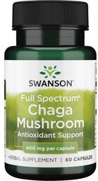 Swanson Full Spectrum Chaga Mushroom, 60 kapsułek