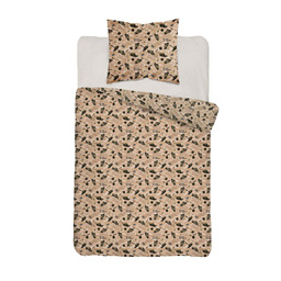 Detexpol Pościel bawełniana młodzieżowa 160x200 piaskowa w czołgi