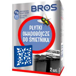 Bros Płytki owadobójcze do śmietnika 2 szt.