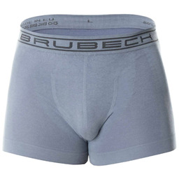 Bezszwowe bokserki męskie Brubeck Comfort Cotton BX00501 stalowe