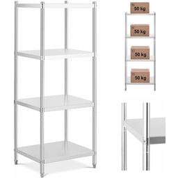 Regał metalowy magazynowy gastronomiczny do 200 kg 70