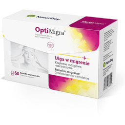 NaturDay OptiMigra Spirulina redukcja migreny - 60 kaps.