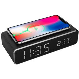MOBILE CHARGER WRL W/DIG ALARM/CLOCK DAC-WPC-01 GEMBIRD