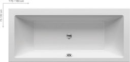 RAVAK wanna prostokątna Formy 01 Slim 180x80 C881300000