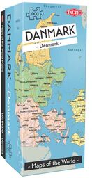 Puzzle 1000 Mapy świata: Dania - Tactic