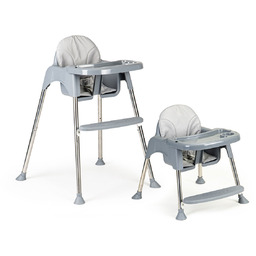 Ecotoys, Krzesełko fotelik do karmienia + tacka, 2w1