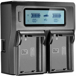 Zoom-zasilanie Ładowarka podwójna Zoom LCD Dual Charger
