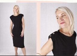 Czarna Sukienka Pogrzeb Zaloba Plus Size Xxxl