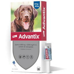 Bayer Advantix Krople Na Kleszcze I Pchły 4x4ml