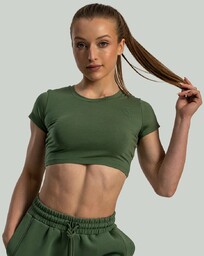 STRIX Damska Koszulka Essential CropTop Cedar Green