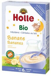 HOLLE Ekologiczna Kaszka mleczna pszenno-bananowa, 250g