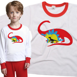 Piżama dziecięca Dinozaury Brontozaur Stegozaur Triceratops T Rex