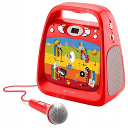 GoGEN Głośnik karaoke boombox odtwarzacz cd z mikrofonem