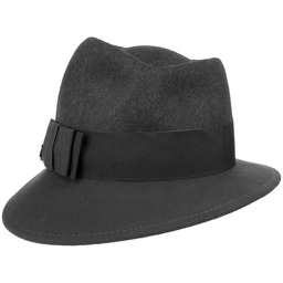 Kapelusz z Filcu Wełnianego Asym Twotone by Lierys,