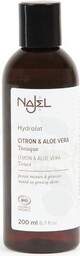 Hydrolat Cytrynowy z Aloesem, Tonik, Certyfikowany Cosmebio, NAJEL