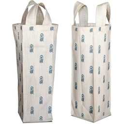 Bonamaison Bawełniana torba na wino z nadrukiem cyfrowym,