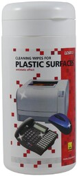 Środki czyszczące chusteczki jednorazowe do plastiku, pudełko, 100szt.,