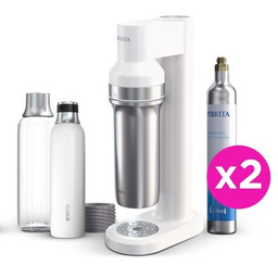 BRITA Saturator Soda TRIO Biały z dwoma nabojami