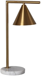 Stołowa lampa Libro ABR-LSV-E27 Abruzzo regulacja marmur złoty