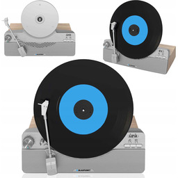 Gramofon Wertykalny 33/45RPM 10W Rms Bluetooth Blaupunkt VT100SL