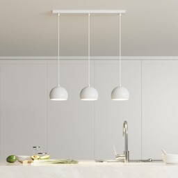 Luminex Lampa wisząca Sool, biała, 3-punktowa