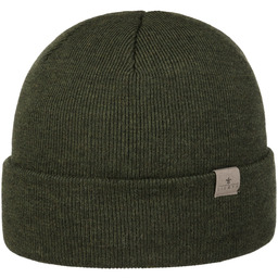 Czapka z Mankietem Fine Merino by Lierys, oliwkowy,