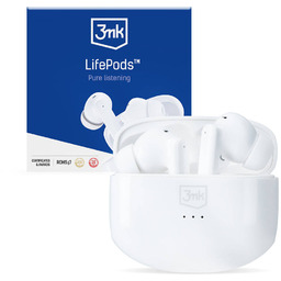 Słuchawki bezprzewodowe dokanałowe 3mk Accessories LifePods White
