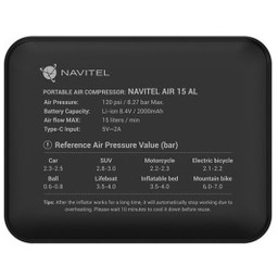 Navitel AIR 15 AL sprężarka 50 W 15
