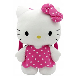 Hello Kitty Plecak pluszowy z maskotką 3D MC37-104HK