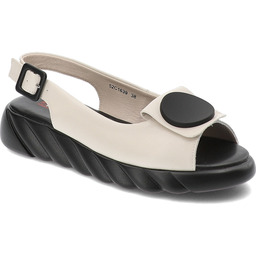 Artiker Beżowe Sandały Modne Obuwie Damskie