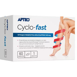 Apteo Cyclo-fast wyciąg z ruszczyka kolczastego, 60 kaps.