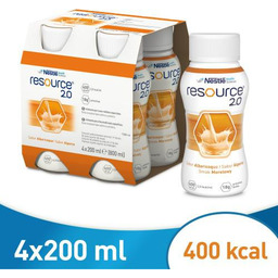 Resource 2.0 smak morelowy płyn, 4x200ml