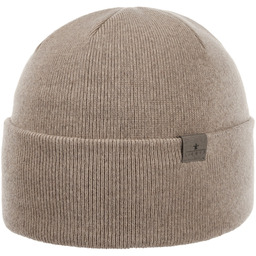Czapka z Mankietem Fine Merino by Lierys, beżowy,