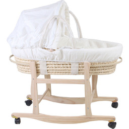 KOSZ MOJŻESZA ZESTAW KOŁYSKA stelaż BIEGUNY i KOŁA