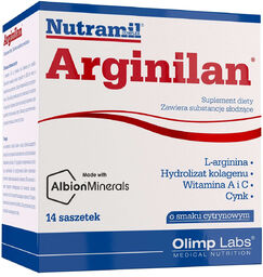 Olimp Nutramil Complex Arginilan, smak cytrynowy, 12,5 g