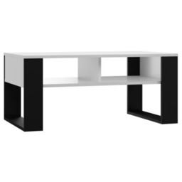 Topeshop Ława Modern 2P BIAŁY CZERŃ Zyskaj