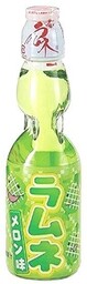 Napój Ramune Melon, japońska oranżada o smaku melonowym
