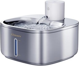 Gimars Cat Water Fountain, 108oz/3.2L Stal nierdzewna Pet