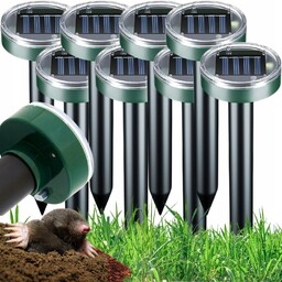 8 x Silny Odstraszacz na krety solarny Nornice