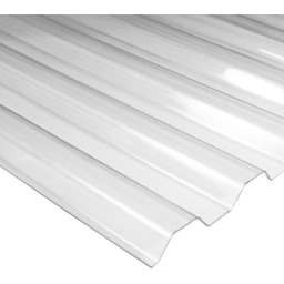 Płyta z poliwęglanu bezbarwna trapez 76/18, 1075 x