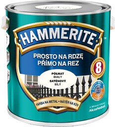 Hammerite Farba Na Rdzę Biały Półmat 2.5L