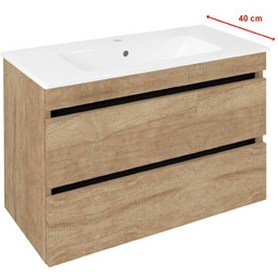 Sapho EZ792-2222 EZARA szafka pod umywalkę 78x54x39cm dąb