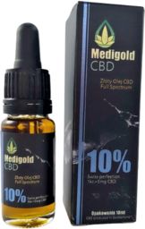 Medigold złoty Olej CBD 10% 10ml 1000mg Certyfikowany