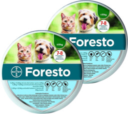BAYER Foresto Obroża dla kotów i psów poniżej